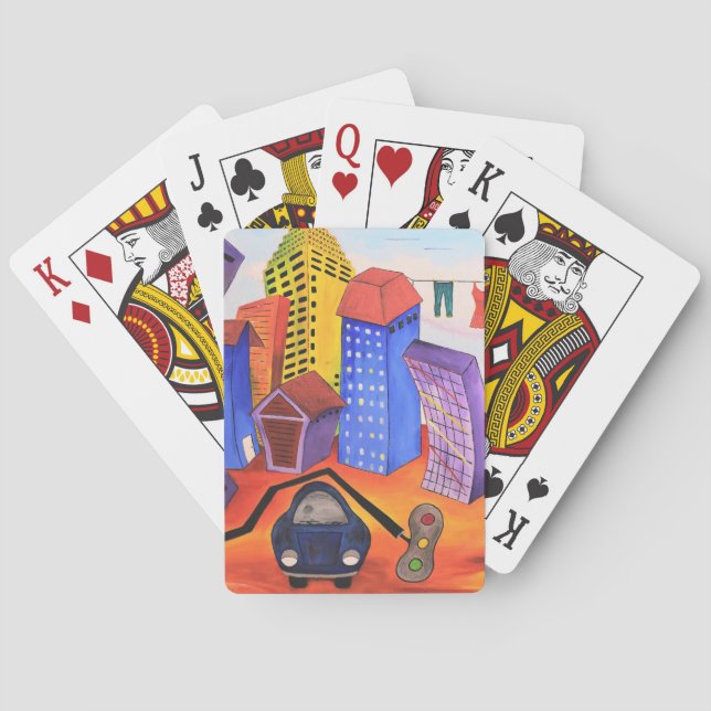 Baralho Não se esqueça das placas de jogo de lavagem (Verso)