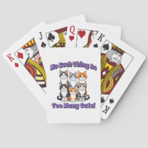 Não, tal coisa como tantos gatos!