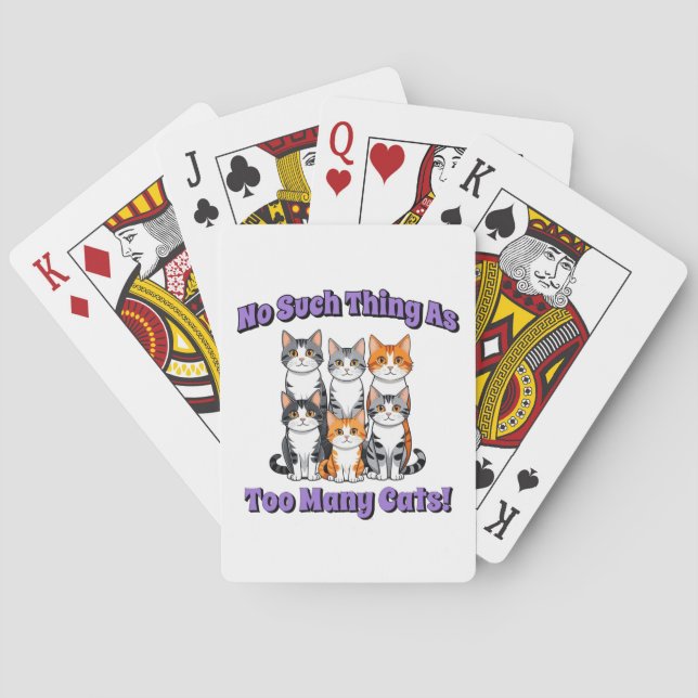 Baralho Não, tal coisa como tantos gatos! (Verso)