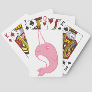 Baralho Narwhal cor-de-rosa
