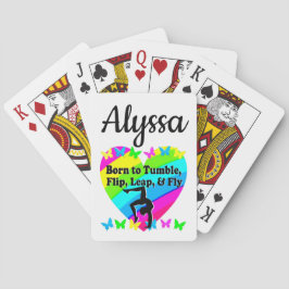 BARALHO NASCER A TUMBLE GYMNAST GIRL DESIGN