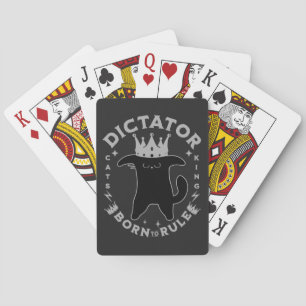 Baralho Nascido Para Dominar Design Divertido de Gato