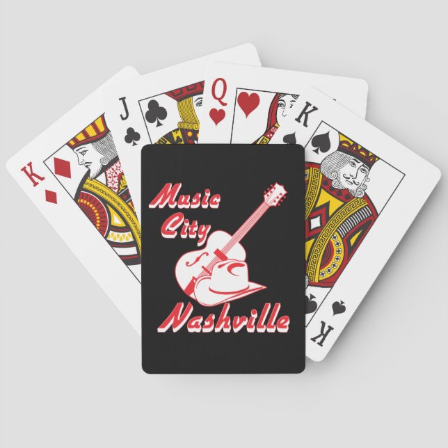 Baralho Nashville. Cidade da música (Verso)
