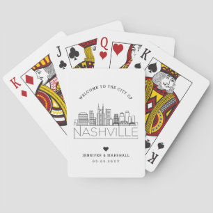 Baralho Nashville Skyline   Mensagem de boas-vindas do cas
