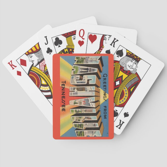 Baralho Nashville Tennessee Postcard Playing Cards (Verso)