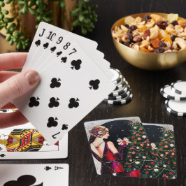 Baralho natais vintages de arte Deco