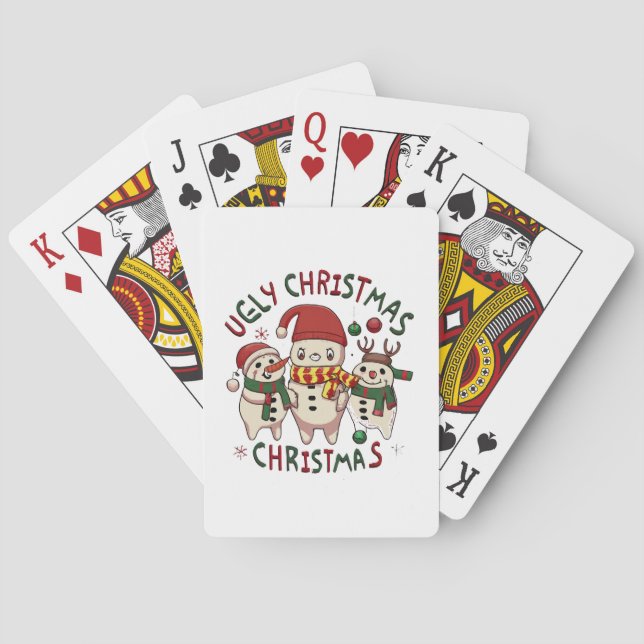 Baralho Natal branco ;NATAL FEIO (Verso)