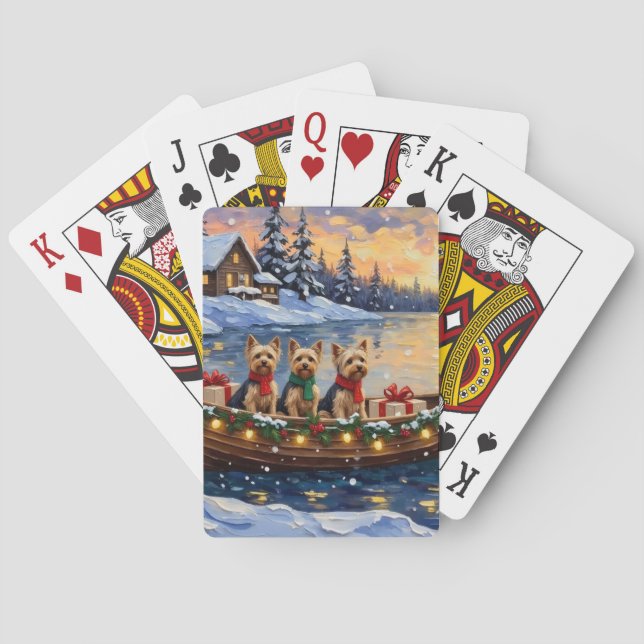 Baralho Natal de barco de Yorkipoo (Verso)