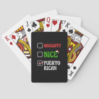 Baralho Naughty Nice Puertorican Santa Holiday Sweet