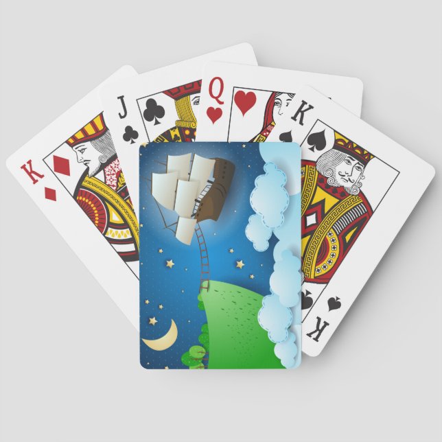 Baralho Navio voador no desembarque (Verso)