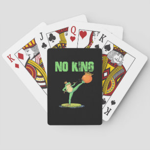 Baralho Nenhum Rei Portland Frog Protesto – Engraçado Anti