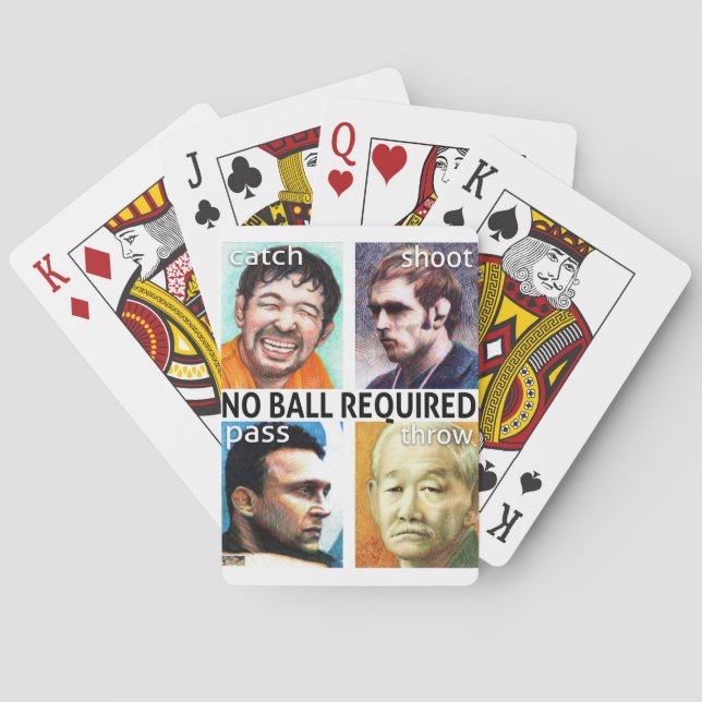 Baralho Nenhuma Bola Obrigatória jogando cartas (Verso)