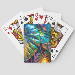 Baralho Neon Tropical Leaves