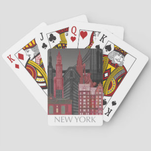 Baralho New York Elevations by Night - Vermelho