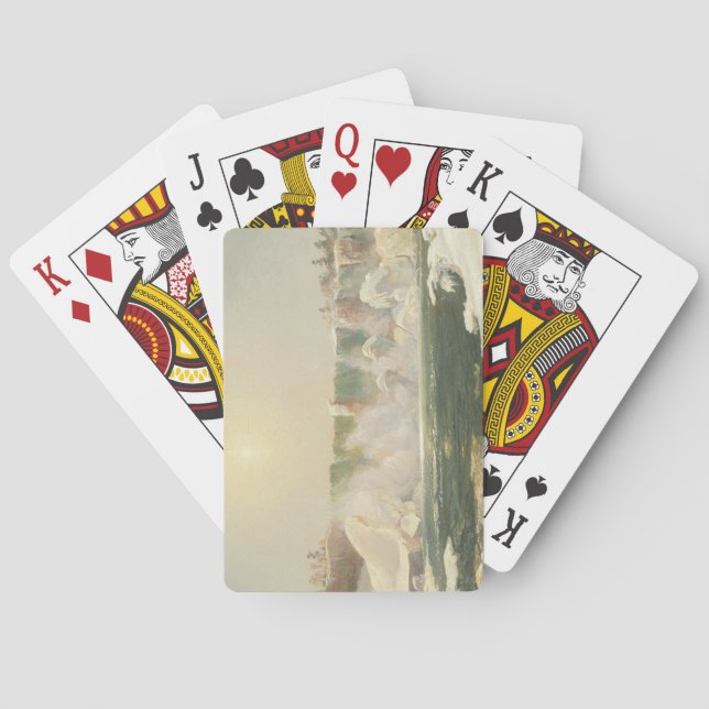 Baralho Niágara Cai no inverno (gelo na água) (Verso)