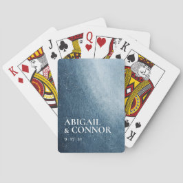 Baralho Night Sky Stars Marinho Azul Branco