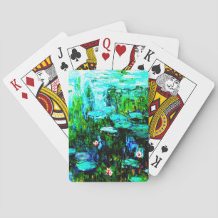 Baralho Ninfas Água Lillies Monet Playing Cartões