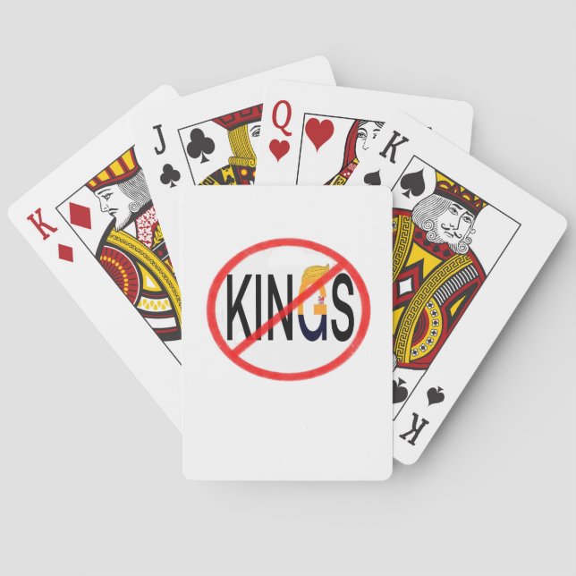 Baralho No Kings Anti Classic Minimal Clean (Verso)