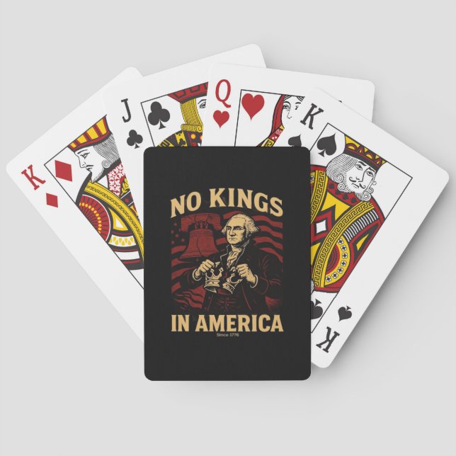 Baralho No Kings In America Since 1776 Anti-Donald Trumpp (Verso)