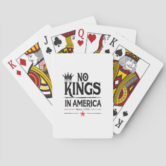 Baralho No Kings In America Since 1776 Vintage Graphic Coo