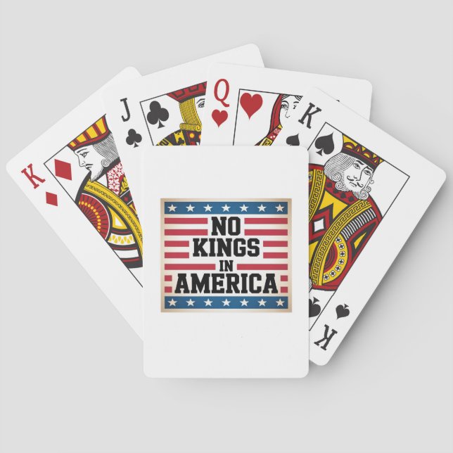 Baralho No Kings In America USA Vintage Graphic (Verso)