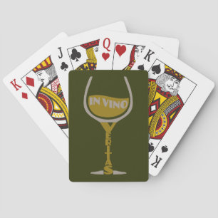 Baralho No Vino Veritas cartões de jogar personalizados