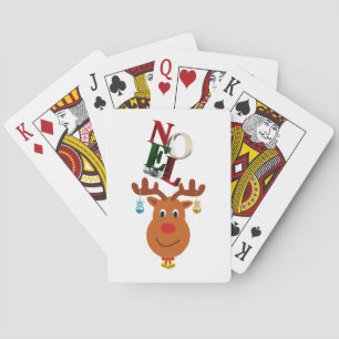 Baralho Noel Deer Bells Bauble Rudolf Snowflakes Natal