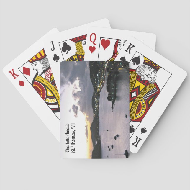 Baralho Noite em Charlotte Amalie, St Thomas VI (Verso)