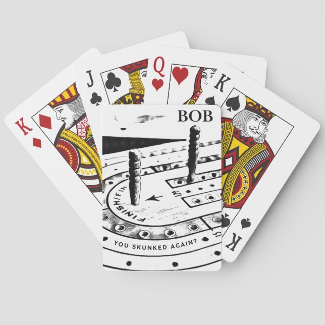 Baralho Nome Bob Personalizado | Cribbage (Verso)