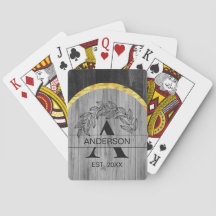 Nome da família Cinza russa Monograma de madeira D