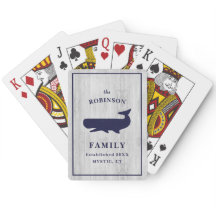 Nome da família náutica Monograma Beach House Rust