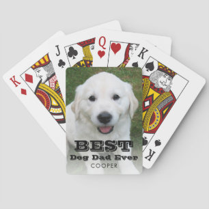 Baralho Nome Fotográfico Melhor Pai de Cachorro Poker Mode