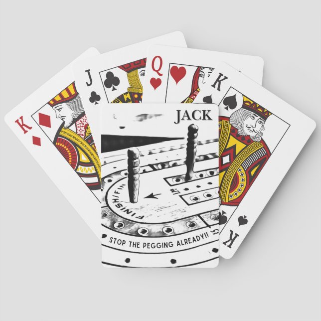 Baralho Nome Jack Personalizado | Cribbage (Verso)