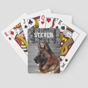 Baralho Nome legal de cão German shepherd Camo