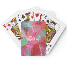 Nome monograma cor-de-rosa-rosa abstrato, padrão c