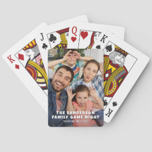 Baralho Nome Personalizado Ano Foto Noite de Jogos em Famí
