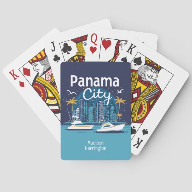 Baralho Nome Personalizado Cidade do Panamá (Verso)