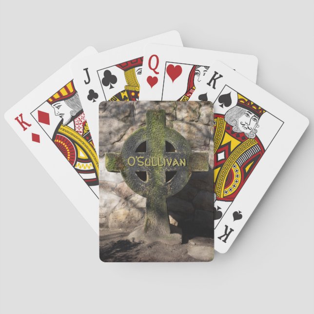 Baralho Nome Personalizado Clínico Cruzado Cónico Cólido (Verso)