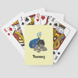 Baralho Nome personalizado Lady Mermaid