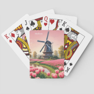 Baralho Nome Personalizado Países Baixos Windmills