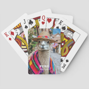 Baralho Nome personalizado Peru Llama