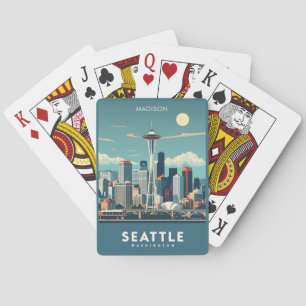 Baralho Nome Personalizado Seattle Washington