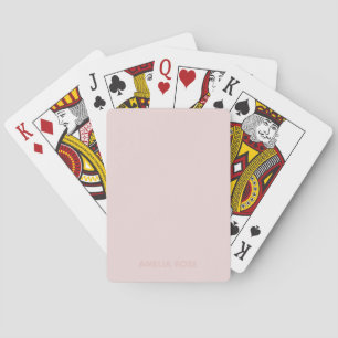 Baralho Nome rosa sutil no pink pálido