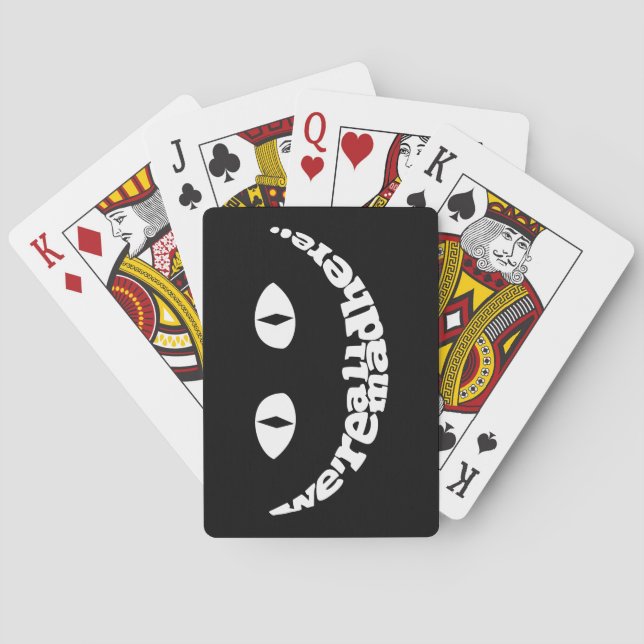 Baralho Nós somos tudo cartões aqui de jogo loucos (Verso)