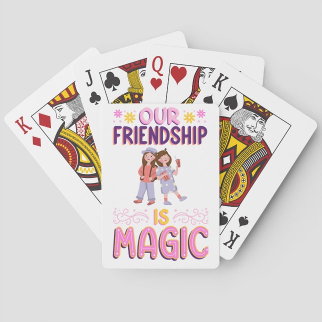 BARALHO NOSSA AMIZADE É MAGIA . AMIGOS . BBF (Verso)