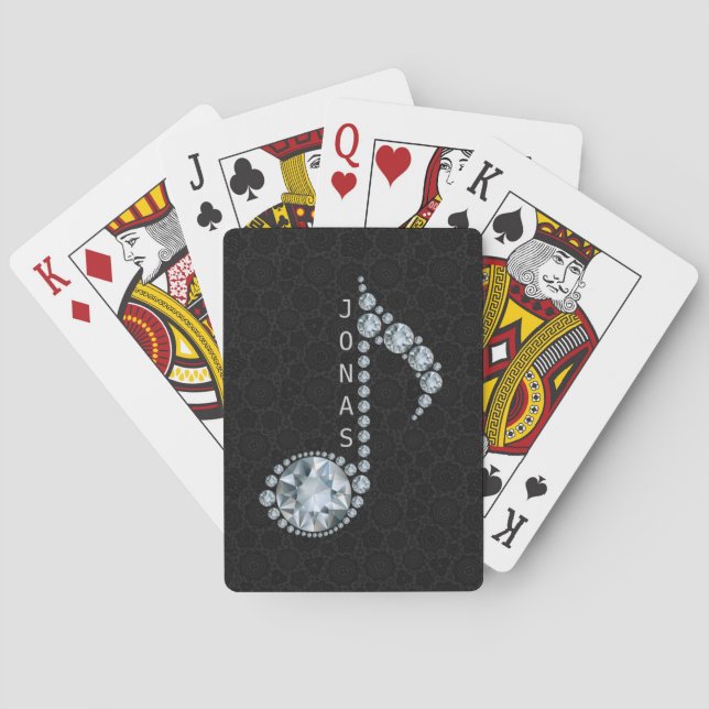 Baralho Nota musical monograma (Verso)