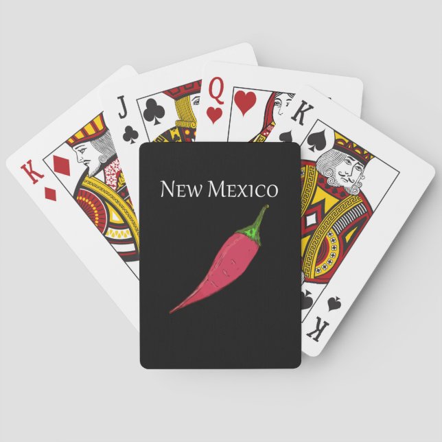 Baralho Novo México com pimenta quente (Verso)