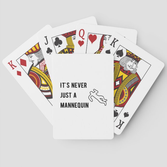 Baralho Nunca é um manequim (Verso)