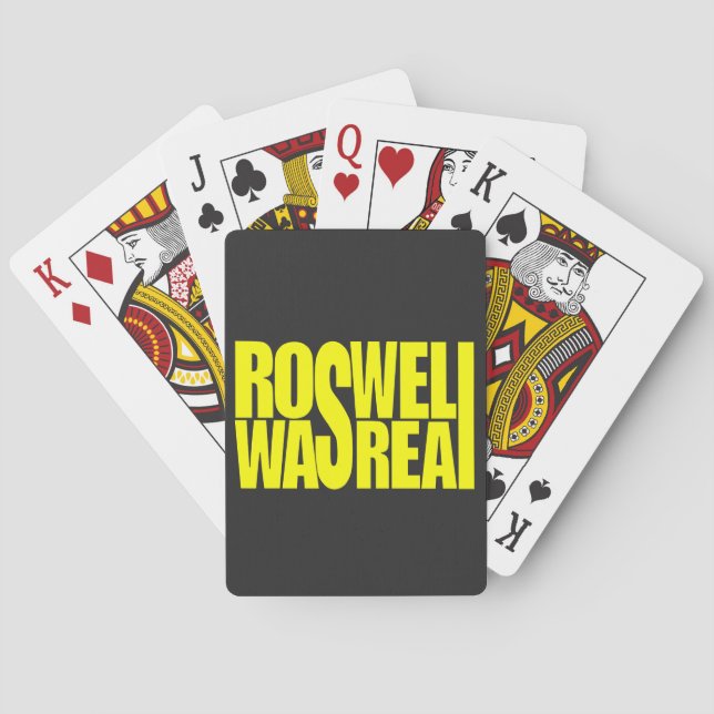 Baralho O acidente do Roswell UFO foi real (Verso)