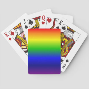 Baralho O arco-íris colore cartões de jogo do inclinaç